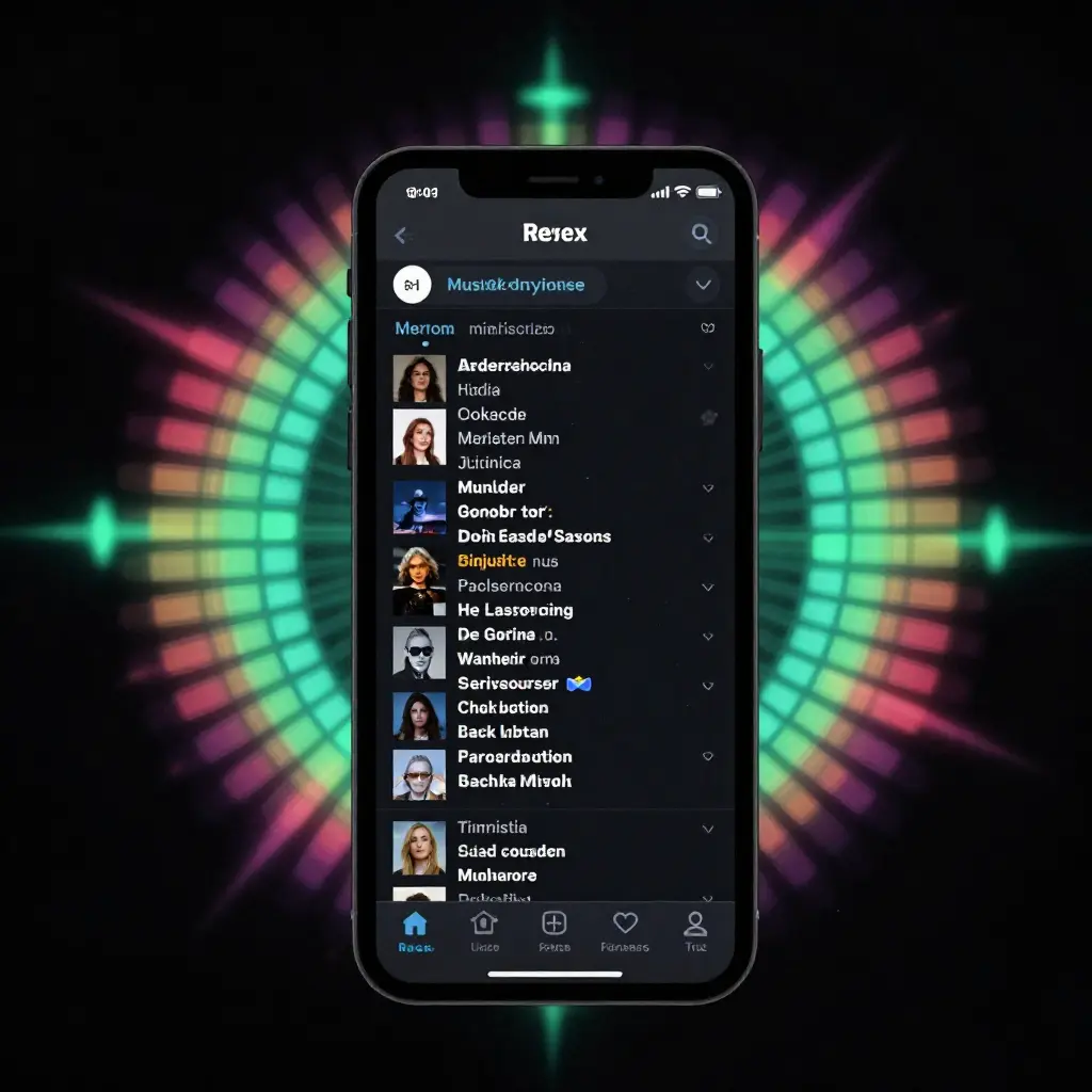 Musikkopplevelse med spillelister og lydvisualisering
